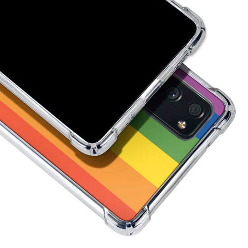 Vertical Rainbow Flag Galaxy S20 FE Clear Case